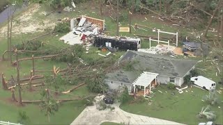 LIVE CAMERA Shows Images of Hurricane Miltons Trail of Devastation [upl. by Aisan]