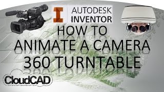 Animate Camera 360 Turntable Inventor Studio  Autodesk Inventor [upl. by Athiste]