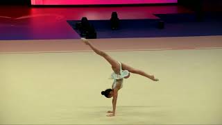 KOZUBAEVA Albina KGZ  2023 Rhythmic Worlds Qualifications BA Individual [upl. by Zinnes]