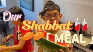 Our Shabbat Meal in Israel  我们在以色列的安息日餐 with EngChin subtitles [upl. by Ynnavoeg]