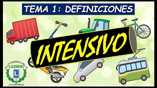 CURSO INTENSIVO TEÓRICO  TEMA 1 DEFINICIONES [upl. by Ridgley]