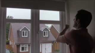 FITTING A BLACKOUT ROLLER BLIND  YouTube  recess fit roller blind [upl. by Lledniuq]