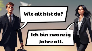 Deutsch Lernen Mit Dialogen A1B2  100 Deutsche Alltagssätze [upl. by Zetes]