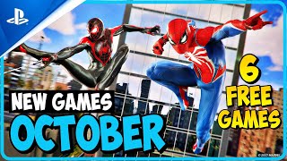 NEW PlayStation Games In October 2023 6 Free Games PS4PS5 [upl. by Acnoib520]