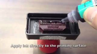 How to ReInk a Gel PreInked Stamp [upl. by Dnamron266]