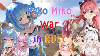 All POV Peko Miko War is Back in Rust with Gura Suisei Matsuri Akirose Koyori Fubuki [upl. by Ilac]