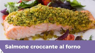 SALMONE CROCCANTE AL FORNO Facile e veloce [upl. by Onimixam98]