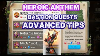 ROK  Must Known Advanced Tips For Heroic Anthem Bastion Quests [upl. by Eeraj]