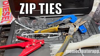 DIY  Zip Tie Hack amp Pliers Verses Tensioning Gun [upl. by Meldoh]