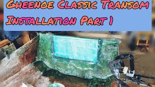 Gheenoe Classic  Transom Build  Part 1  Jacksonville FL [upl. by Assereht]