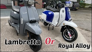 Royal Alloy GT125 or the Lambretta v125 Special Which retro scooter is best Buying a scooter [upl. by Assirok898]