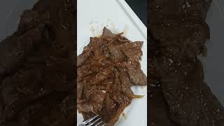 Beef with onion in korean sauce youtubeshorts shorts [upl. by Ennairrac322]