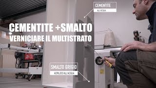 VERNICIARE IL MULTISTRATO  CEMENTITE E SMALTO Progetto fai da te bricolage Falegnameria [upl. by Naellij]