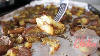 Crispy Smashed Potatoes Recipe  Oven Roasted Baby Potatoes Recipe  Episode 126 [upl. by Cyndi]