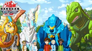 The Bakugan Return  Bakugan Evolutions Ep 1  ALL main Bakugan Trox Pegatrix Hydorous amp Pharol [upl. by Llennahs714]