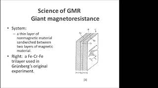 Giant MagnetoResistance by Indhumathi Kulandhaisamy [upl. by Mullen522]