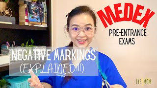 MEDEX Preentrance Exam  What is NEGATIVE MARKING EXPLAINED [upl. by Htebazileharas]