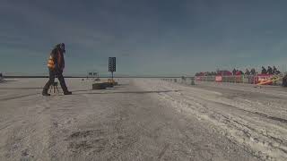 M3 E30 Breaks the record for Worlds fastest car on ice 34682 kmt [upl. by Bud593]