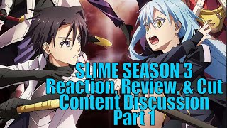 Reincarnated As a Slime Season 3 Part 1 Reaction Review amp Cut Content Discussion [upl. by Onivla]