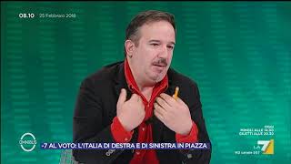 Omnibus  7 al voto lItalia di destra e di sinistra in piazza Puntata 25022018 [upl. by Oretna343]