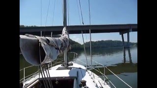 Sailing our new Helms 27 to Watts Bar Lake Tn [upl. by Ennovart652]