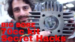 BIG BORE kit installed secrets revealed  Second Stroke Mopeds [upl. by Wakerly]