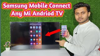 Samsung phone connect to android tv  android tv me Samsung phone kaise connect kare [upl. by Hcurob332]