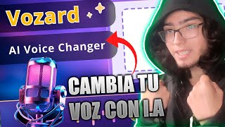 EL MEJOR MODULADOR DE VOZ CON IA PARA PC 🔥 Cambiar la voz en tiempo real con Vozard [upl. by Dede]