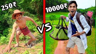 JUNGLE SURVIVAL CHALLENGE  Low Budget Jungle Survival Challenge [upl. by Noraj607]