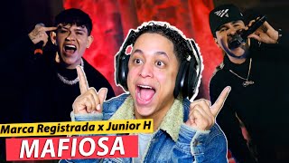 Grupo Marca Registrada x Junior H  Mafiosa Official Video  REACCION [upl. by Aelegna]