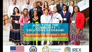 How To Apply For Community Solutions Exchange Program In USA 2023  Applicaion Procedure IREX [upl. by Ayle]