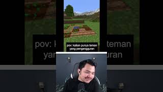 REACT MEME MINECRAFT LUCU INDONESIA 233 shorts [upl. by Ahsimek]