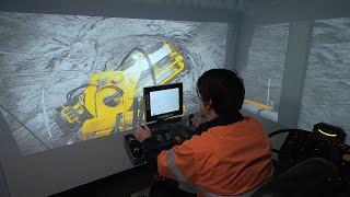 CYBERMINE Epiroc Simba M4C Drill Rig Simulator [upl. by Llenoj]