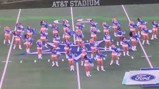 2022 Dallas Cowboys cheerleaders pregame signature dance Thunderstruck 82622 [upl. by Erminna]