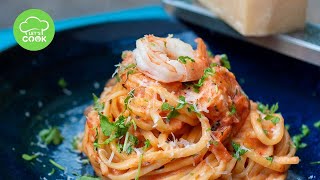 Verblüffend einfach Spaghetti mit Garnelen und Knoblauch [upl. by Engelhart]