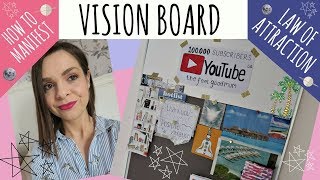 HOW TO MAKE A VISION BOARD  LAW OF ATTRACTION  10 TIPS ON MANIFESTING WITH A VISION BOARD [upl. by Nylinej471]