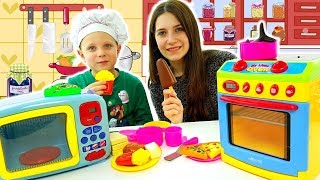 Simone Piccolo Chef Giochi Di Cucina Per Bambini Con Forno Giocattolo [upl. by Aitnwahs442]