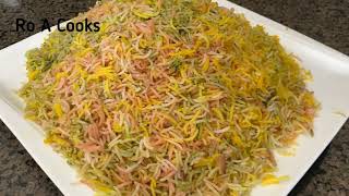 How to make Multi Colored Rice natural پلو رنگه بسیار لذیز و خوش مزه [upl. by Leugimsiul998]