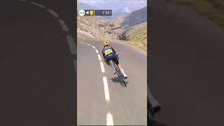 TOM PIDCOCK was too fast for the broadcast motorcycle 😅 cycling TourDeFrance 2024 [upl. by Ailima375]