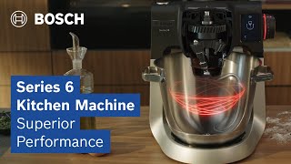 Bosch  Series 6 kitchen machine  Powerful enduring with outstanding mixing results [upl. by Hamann977]