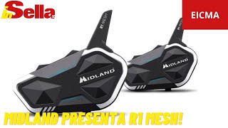 Eicma 2023  Midland presenta il nuovo interfono R1 Mesh [upl. by Rabjohn]