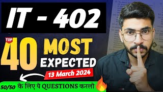 ये Questions आएंगे पेपर में Class 10 IT Important Questions🔥Information Technology One Shot Revision [upl. by Aliuqaj]