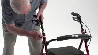 Drive Medical  Adjustable Height Rollator [upl. by Hyacinthia]