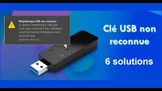 Comment corriger lerreur  Périphérique USB non reconnu sous Windows [upl. by Llerdnad909]