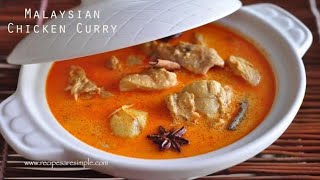 Malaysian Chicken Curry  Nyonya Chicken Curry with Coconut Milk [upl. by Sinnek]