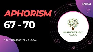 Aphorism 66  70  Right Homeopathy Global Watch at 125x for a better experience [upl. by Cesaria231]