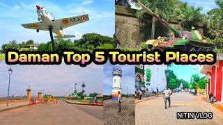 The Best of Daman Top 5 Tourist Places Jampor devka beach [upl. by Eirrot652]