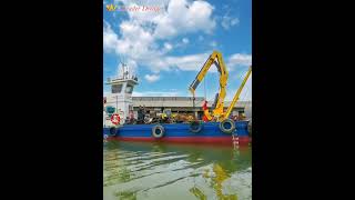 Multifunctional Anchor Boat Dredger Service Vessel [upl. by Nazus]