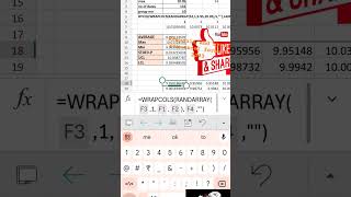 wrapcols and bycol new excel formula 2023 tamil [upl. by Sapphera]