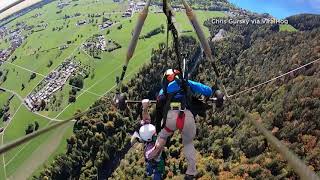 Man hangs on after glider pilot forgets to strap him in [upl. by Alesiram]